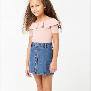 Pink off the shoulder top